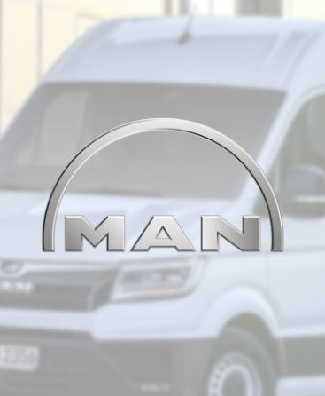 MAN logo overlay onto a van